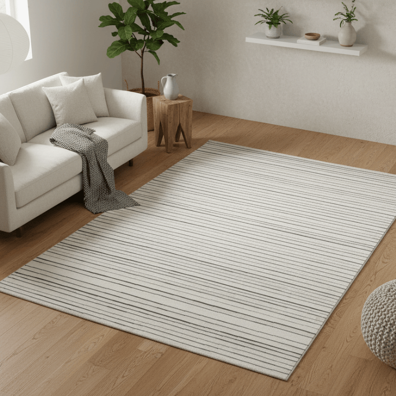 定番北欧風3Dデザインのウィルトン織カーペット（Porla）