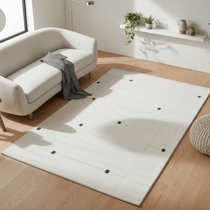 定番北欧風3Dデザインのウィルトン織カーペット（Porla）