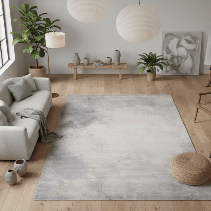 定番北欧風3Dデザインのウィルトン織カーペット（Porla）