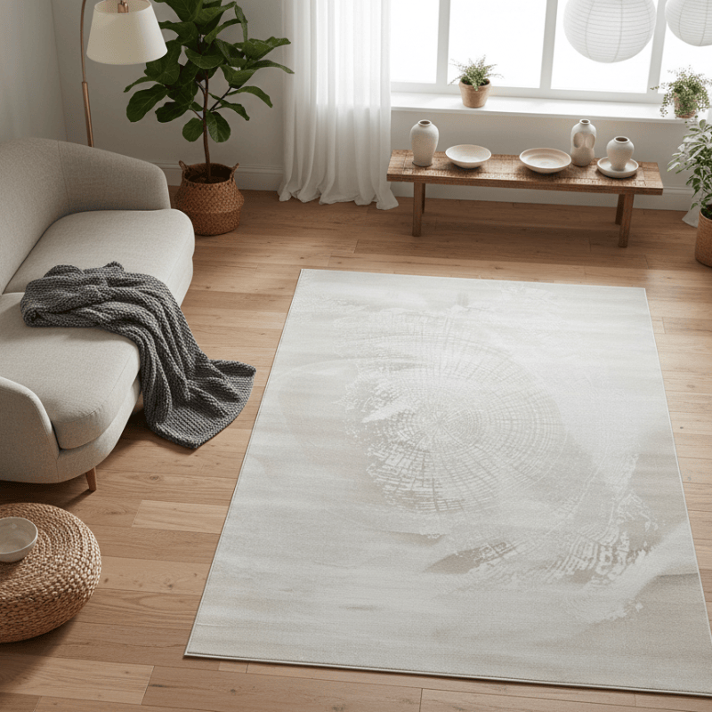 定番北欧風3Dデザインのウィルトン織カーペット（Mandor）