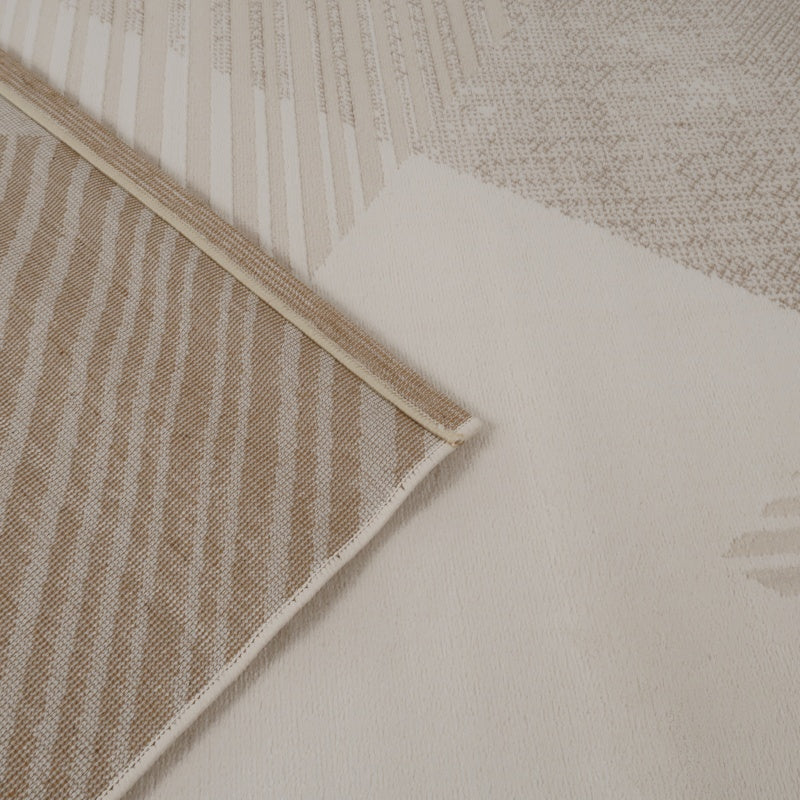 定番北欧風3Dデザインのウィルトン織カーペット（Erhai Blue）