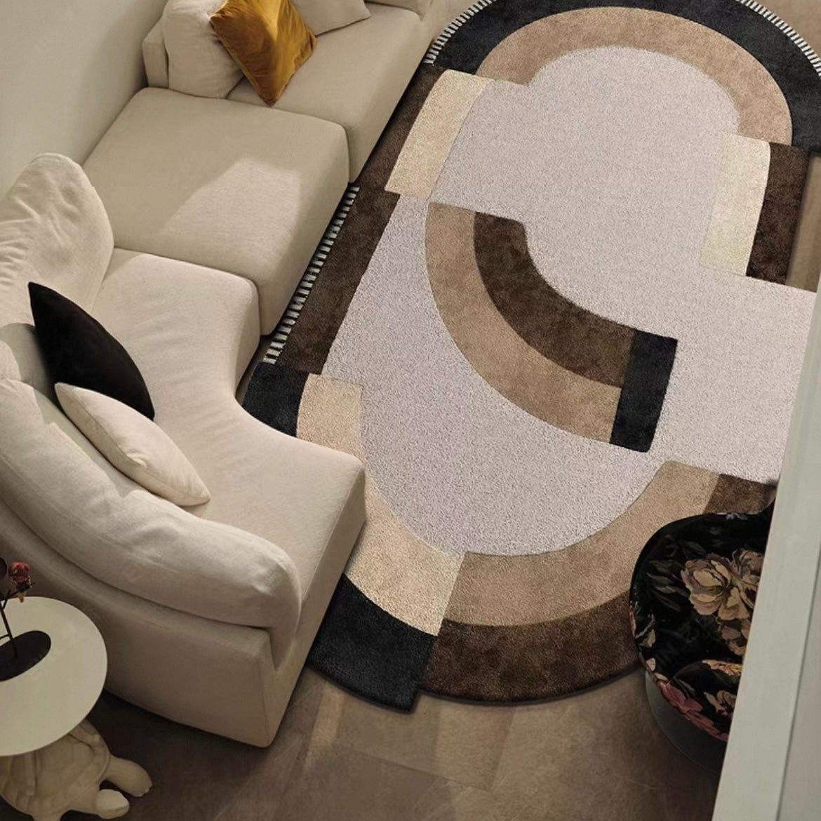 高級手作りタフティングガン刺しカーペット（Hearth Arc）