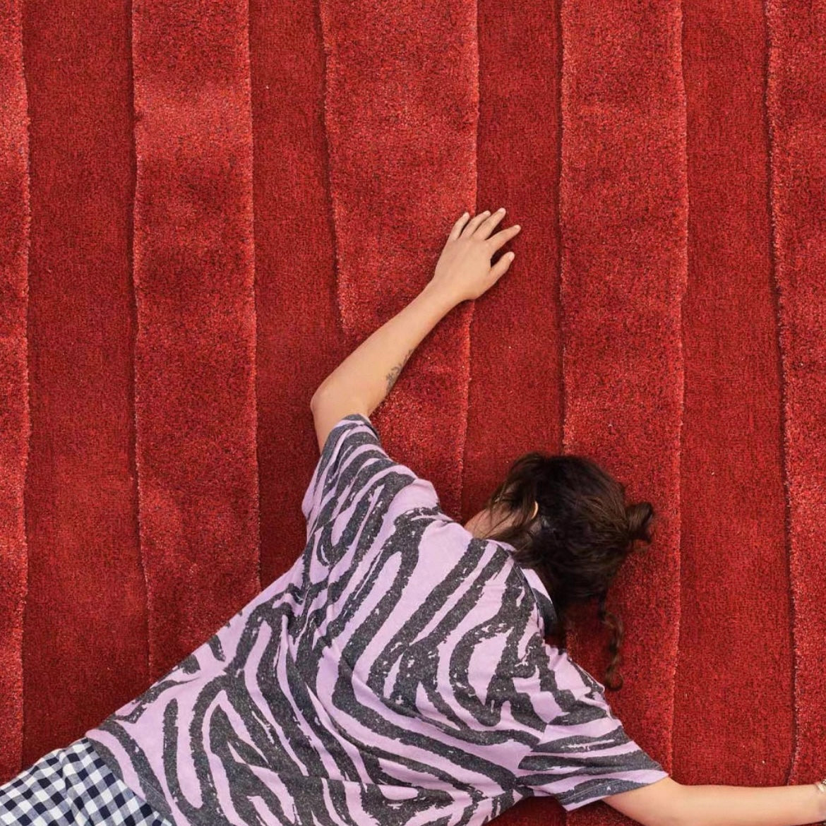 高級手作りタフティングガン刺しカーペット（Modular Rhythm）