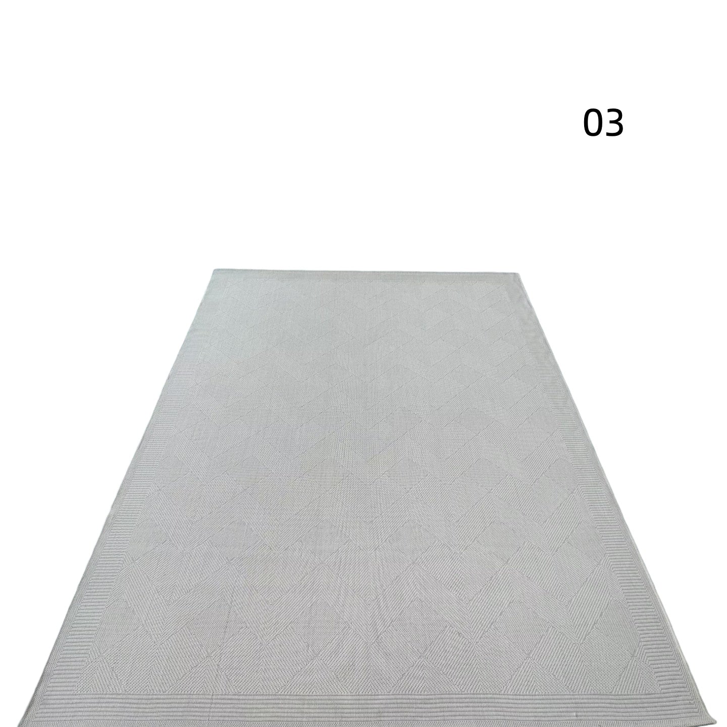 定番北欧風3Dデザインのウィルトン織カーペット（Luna Veil）